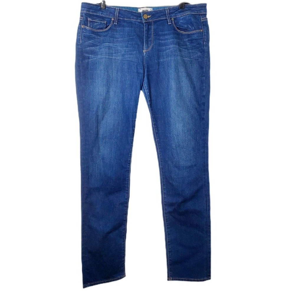 PAIGE Jimmy Jimmy Skinny‎ Jeans Blue Stretch Denim Women's Size 32 WA655 209493 - Picture 2 of 14